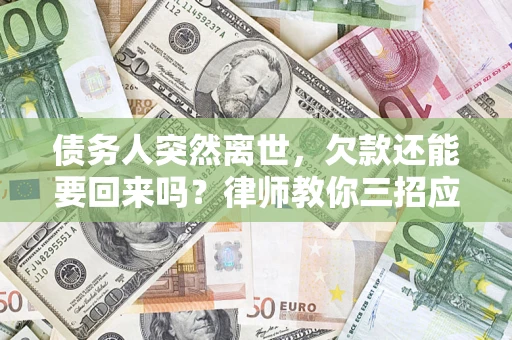 济南债务人突然离世，欠款还能要回来吗？律师教你三招应对