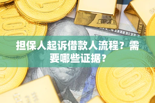 济南担保人起诉借款人流程?需要哪些证据? 济南担保人起诉借款人流程?需要哪些证据?
