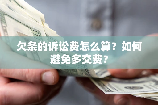 济南欠条的诉讼费怎么算？如何避免多交费？