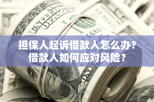 济南担保人起诉借款人怎么办？借款人如何应对风险？