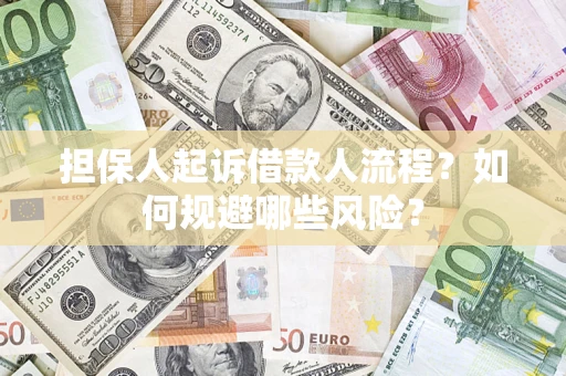 济南担保人起诉借款人流程？如何规避哪些风险？